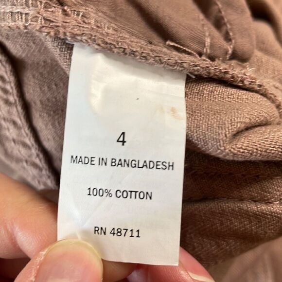 NEW Straight Leg Pants w Exposed Button Fly sz 4 - Picture 11 of 16